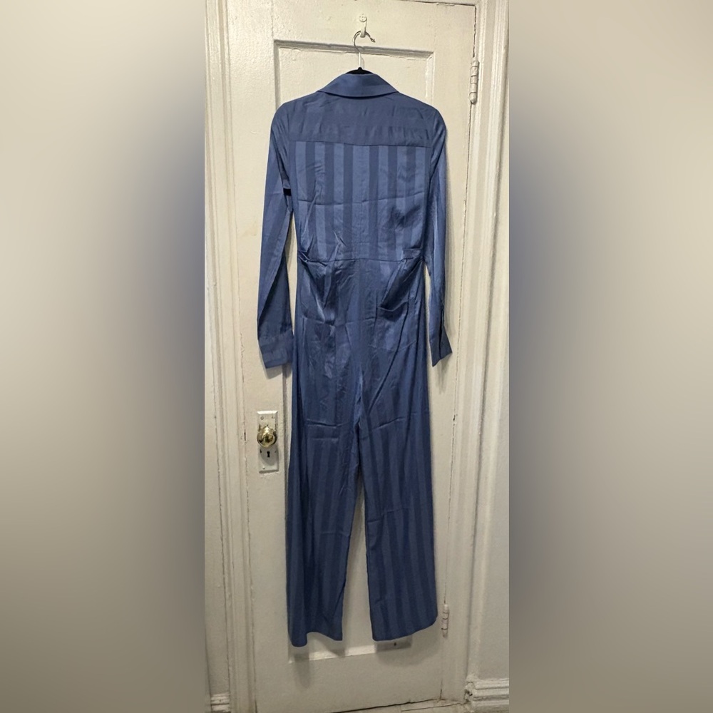 Chic Blue Women's Jumpsuit - Picture 4 of 5